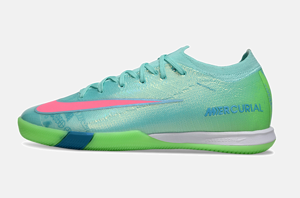 Chuteira Futsal Nike Mercurial Air Zoom Vapor 16 IC - Azul e Verde - imagem 4