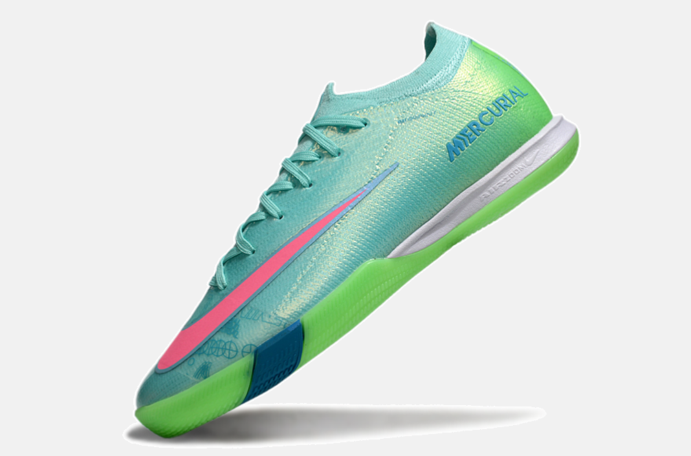 Chuteira Futsal Nike Mercurial Air Zoom Vapor 16 IC - Azul e Verde - imagem 5