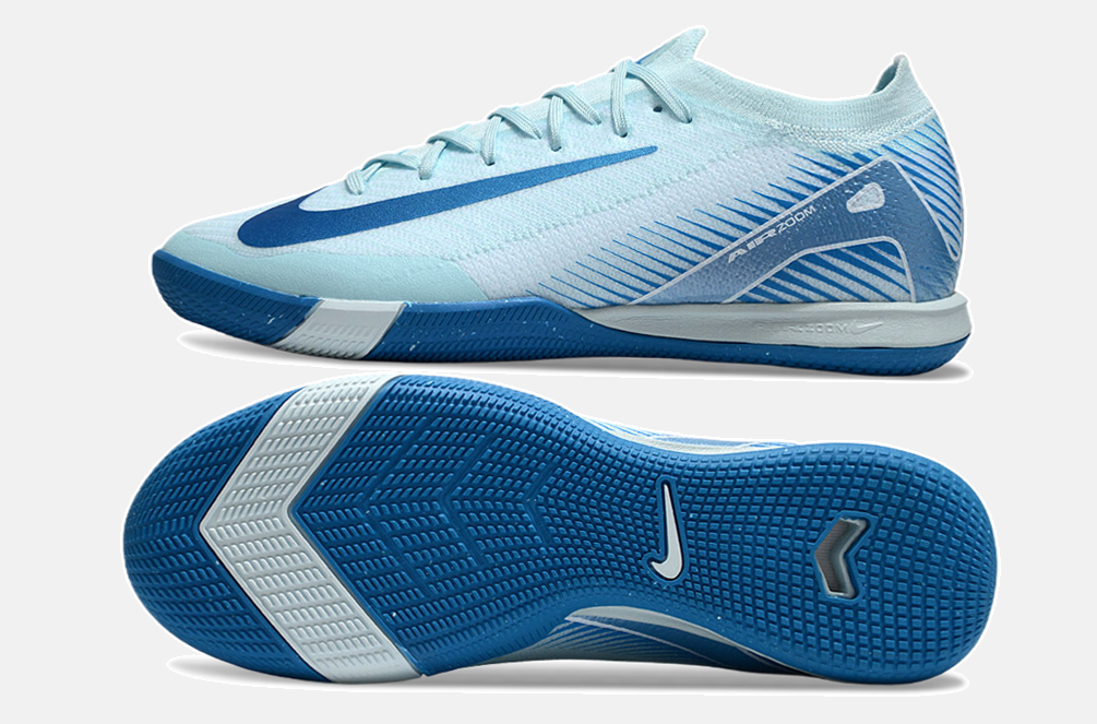 Chuteira Futsal Nike Mercurial Air Zoom Vapor 16 IC - Azul - vista traseira