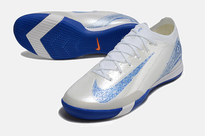 Chuteira Futsal Nike Mercurial Air Zoom Vapor 16 IC -  Branca e Azul - detalhe