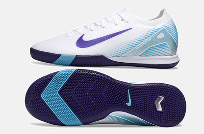 Chuteira Futsal Nike Mercurial Air Zoom Vapor 16 IC - Branca e Azul - vista traseira