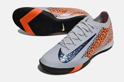 Chuteira Futsal Nike Mercurial Air Zoom Vapor 16 IC - Cinza e Laranja - detalhe