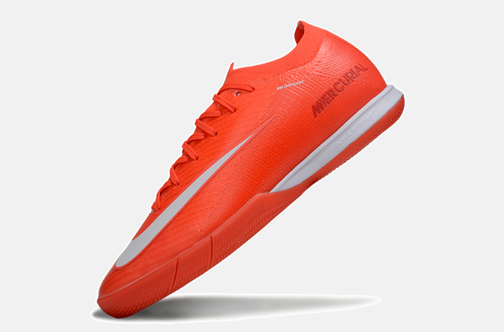 Chuteira Futsal Nike Mercurial Air Zoom Vapor 16 IC - Laranja e Branca - imagem 5
