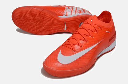 Chuteira Futsal Nike Mercurial Air Zoom Vapor 16 IC - Laranja e Branca - detalhe