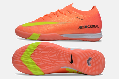 Chuteira Futsal Nike Mercurial Air Zoom Vapor 16 IC - Laranja e Verde - vista traseira
