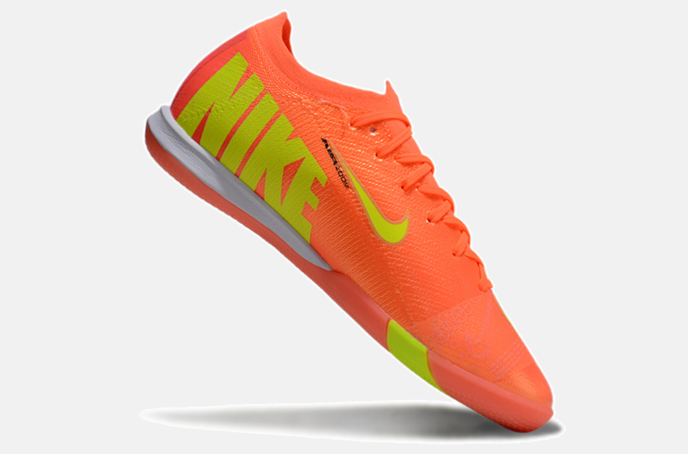 Chuteira Futsal Nike Mercurial Air Zoom Vapor 16 IC - Laranja e Verde - imagem 6