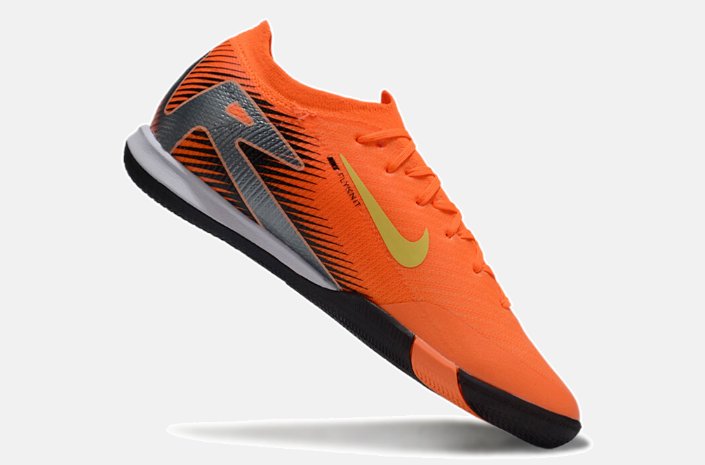 Chuteira Futsal Nike Mercurial Air Zoom Vapor 16 IC -  Laranja, Preta e Verde - imagem 6