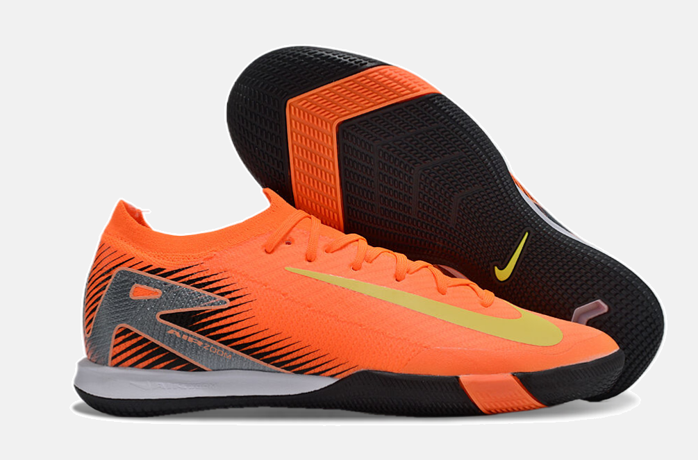 Chuteira Futsal Nike Mercurial Air Zoom Vapor 16 IC -  Laranja, Preta e Verde - imagem 8