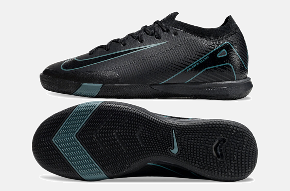 Chuteira Futsal Nike Mercurial Air Zoom Vapor 16 IC - Preta - vista traseira