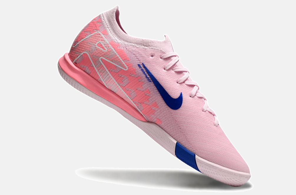 Chuteira Futsal Nike Mercurial Air Zoom Vapor 16 IC - Rosa e Azul - imagem 6