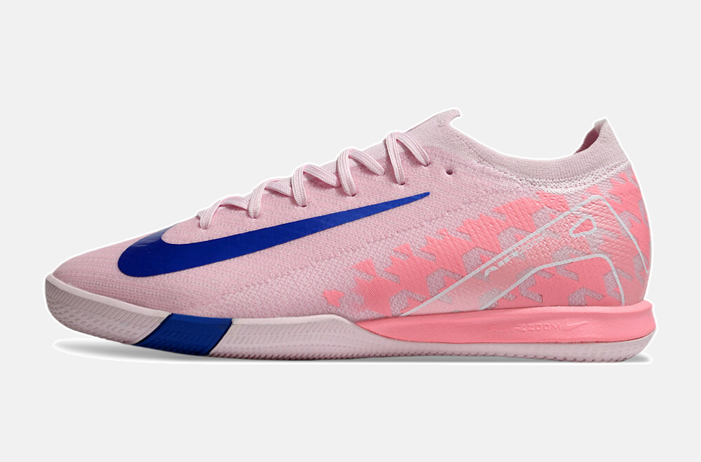 Chuteira Futsal Nike Mercurial Air Zoom Vapor 16 IC - Rosa e Azul - imagem 4