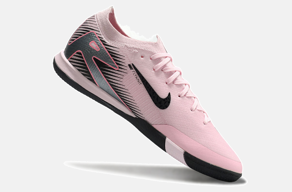 Chuteira Futsal Nike Mercurial Air Zoom Vapor 16 IC - Rosa e Preta - imagem 6