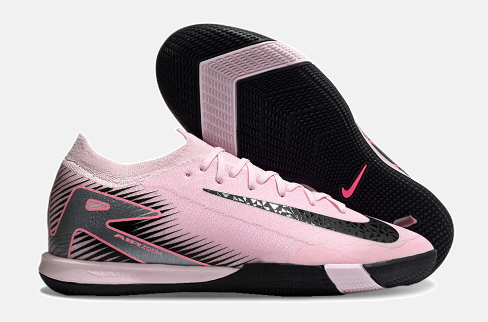 Chuteira Futsal Nike Mercurial Air Zoom Vapor 16 IC - Rosa e Preta - imagem 8