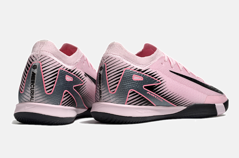 Chuteira Futsal Nike Mercurial Air Zoom Vapor 16 IC - Rosa e Preta - imagem 7