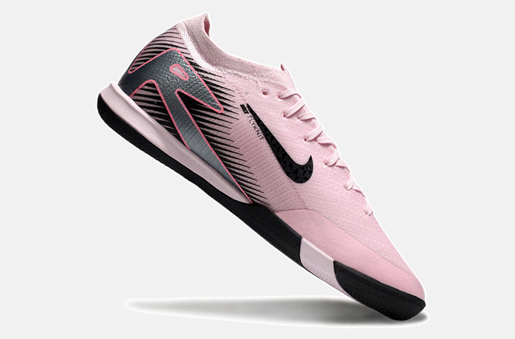 Chuteira Futsal Nike Mercurial Air Zoom Vapor 16 IC - Rosa e Preta - imagem 6
