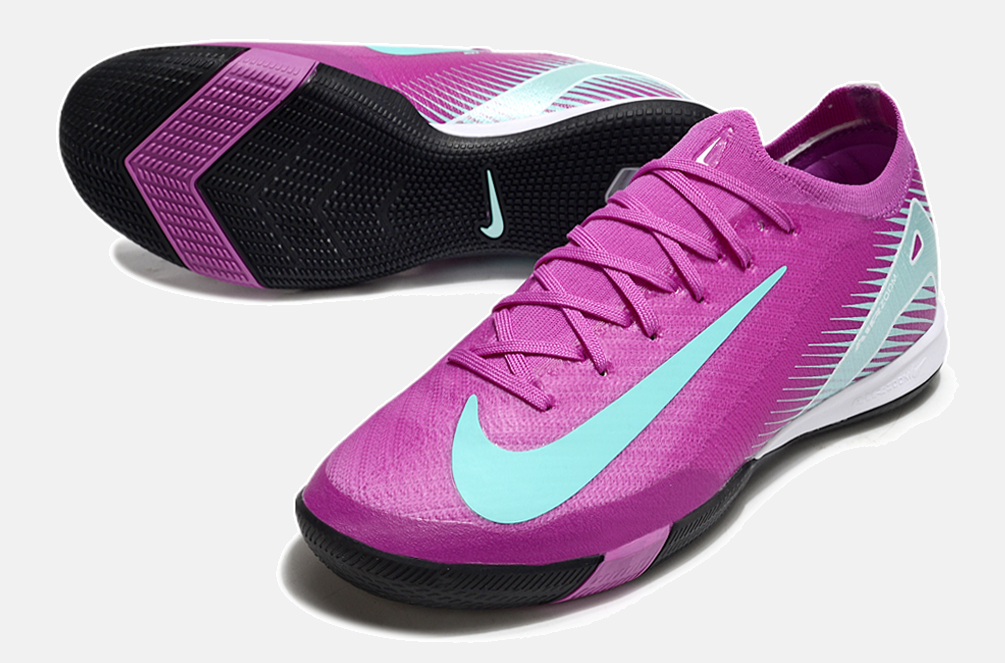 Chuteira Futsal Nike Mercurial Air Zoom Vapor 16 IC - Roxa e Azul - detalhe