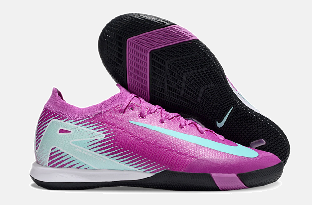 Chuteira Futsal Nike Mercurial Air Zoom Vapor 16 IC - Roxa e Azul - imagem 8
