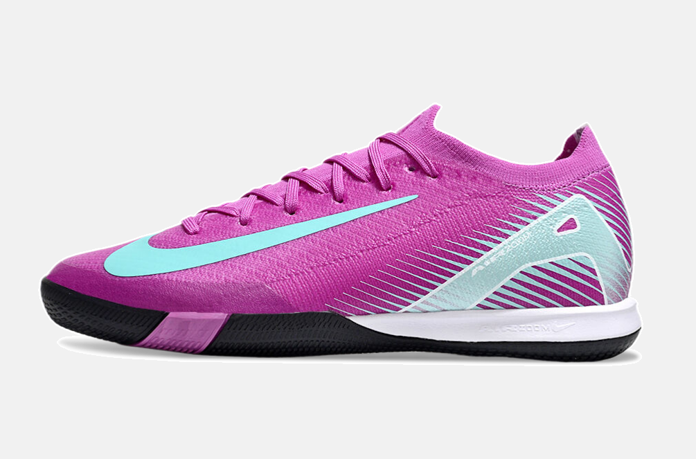 Chuteira Futsal Nike Mercurial Air Zoom Vapor 16 IC - Roxa e Azul - imagem 4