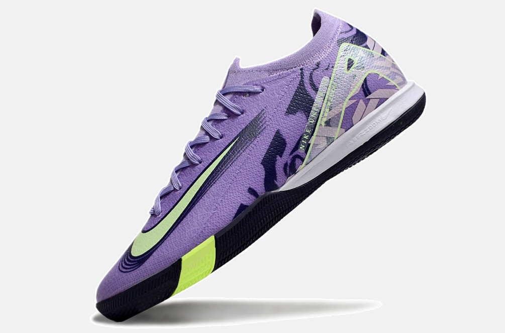 Chuteira Futsal Nike Mercurial Air Zoom Vapor 16 IC - Roxa e Verde - imagem 5