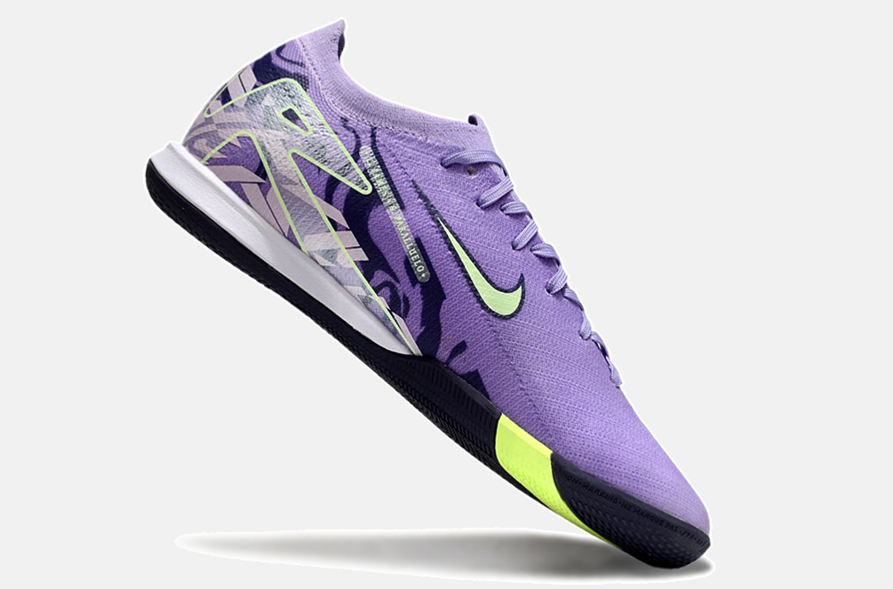 Chuteira Futsal Nike Mercurial Air Zoom Vapor 16 IC - Roxa e Verde - imagem 6