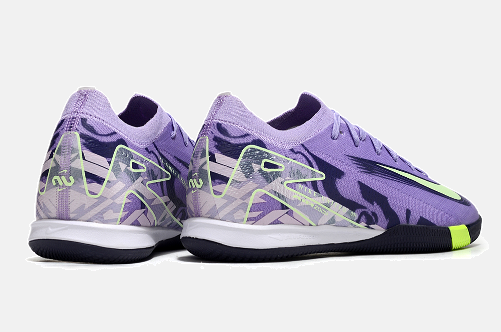 Chuteira Futsal Nike Mercurial Air Zoom Vapor 16 IC - Roxa e Verde - imagem 7