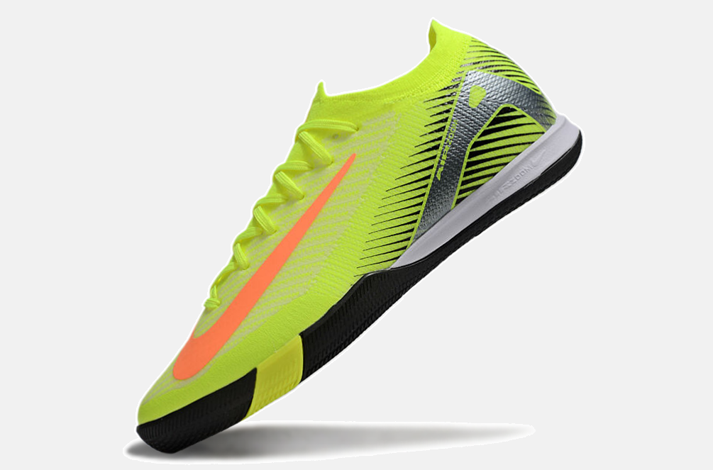 Chuteira Futsal Nike Mercurial Air Zoom Vapor 16 IC - Verde e Laranja - imagem 5