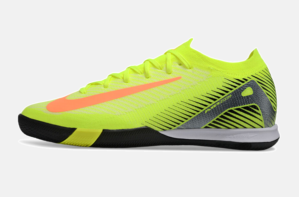 Chuteira Futsal Nike Mercurial Air Zoom Vapor 16 IC - Verde e Laranja - imagem 4