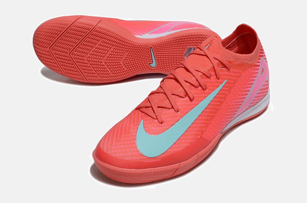 Chuteira Futsal Nike Mercurial Air Zoom Vapor 16 IC - Vermelha e Azul - detalhe