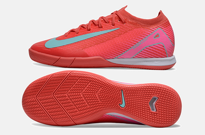 Chuteira Futsal Nike Mercurial Air Zoom Vapor 16 IC - Vermelha e Azul - vista traseira