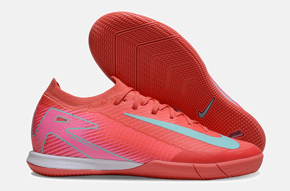 Chuteira Futsal Nike Mercurial Air Zoom Vapor 16 IC - Vermelha e Azul - imagem 8