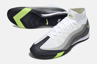 Chuteira Nike Air Zoom Mercurial Superfly 10 Elite Air Max 95  IC - Branca, Cinza e Preta - detalhe