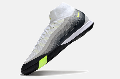 Chuteira Nike Air Zoom Mercurial Superfly 10 Elite Air Max 95  IC - Branca, Cinza e Preta - imagem 5