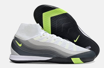 Chuteira Nike Air Zoom Mercurial Superfly 10 Elite Air Max 95  IC - Branca, Cinza e Preta - imagem 8