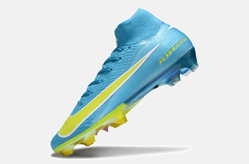 Chuteira Nike Air Zoom Mercurial Superfly 10 Elite FG - Azul, Verde e Rosa - Tevo Sports SPORT*