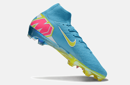 Chuteira Nike Air Zoom Mercurial Superfly 10 Elite FG - Azul, Verde e Rosa - Tevo Sports SPORT*