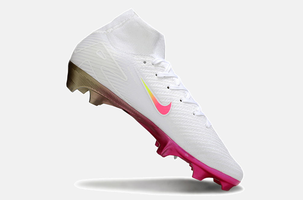 Chuteira Nike Air Zoom Mercurial Superfly 10 Elite FG - Branca e Rosa - Tevo Sports SPORT*