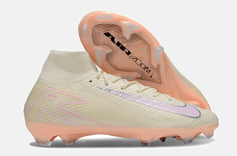 Chuteira Nike Air Zoom Mercurial Superfly 10 Edição Especial Elite FG - Branca e Salmão - imagem 8