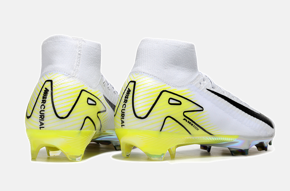 Chuteira Nike Air Zoom Mercurial Superfly 10 Elite FG - Branca e Verde Clara - imagem 7