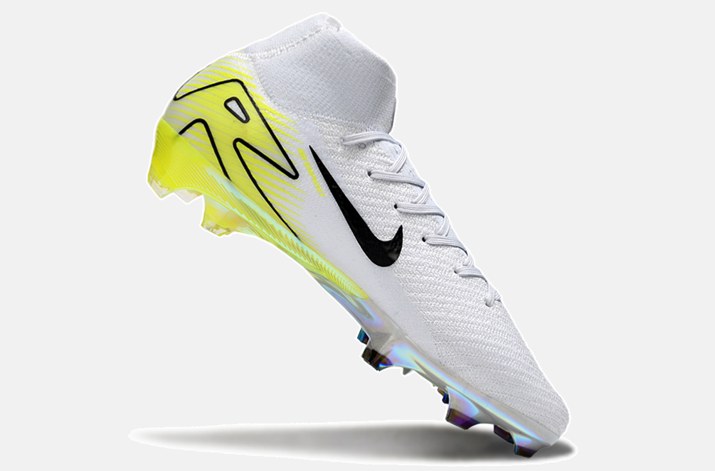 Chuteira Nike Air Zoom Mercurial Superfly 10 Elite FG - Branca e Verde Clara - imagem 6