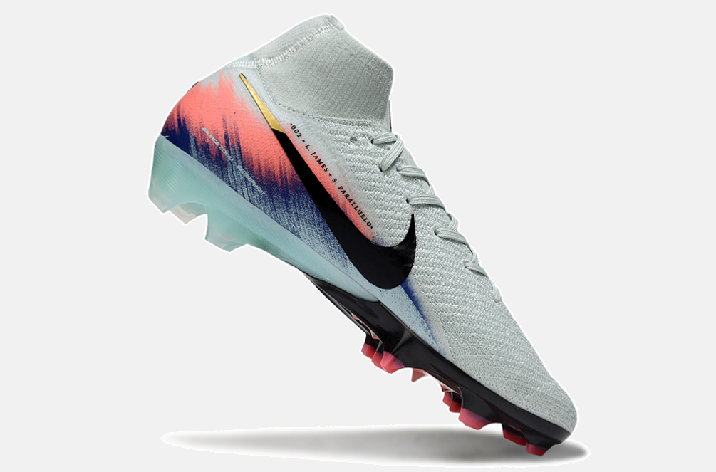 Chuteira Nike Air Zoom Mercurial Superfly 10 Elite FG - Branca, Rosa e Azul - imagem 6