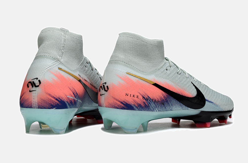 Chuteira Nike Air Zoom Mercurial Superfly 10 Elite FG - Branca, Rosa e Azul - imagem 7