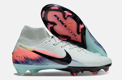 Chuteira Nike Air Zoom Mercurial Superfly 10 Elite FG - Branca, Rosa e Azul - imagem 8