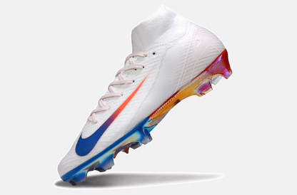Chuteira Nike Air Zoom Mercurial Superfly 10 Elite FG - Branca, Vermelha e Azul - Tevo Sports SPORT*