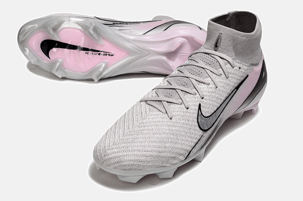Chuteira Nike Air Zoom Mercurial Superfly 10 Elite FG - Cinza, Prata e Rosa - Tevo Sports SPORT*