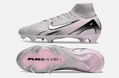 Chuteira Nike Air Zoom Mercurial Superfly 10 Elite FG - Cinza, Prata e Rosa - Tevo Sports SPORT*