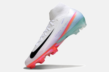 Chuteira Nike Air Zoom Mercurial Superfly 10 Sam Kerr Elite FG - Branca, Rosa e Azul - imagem 5