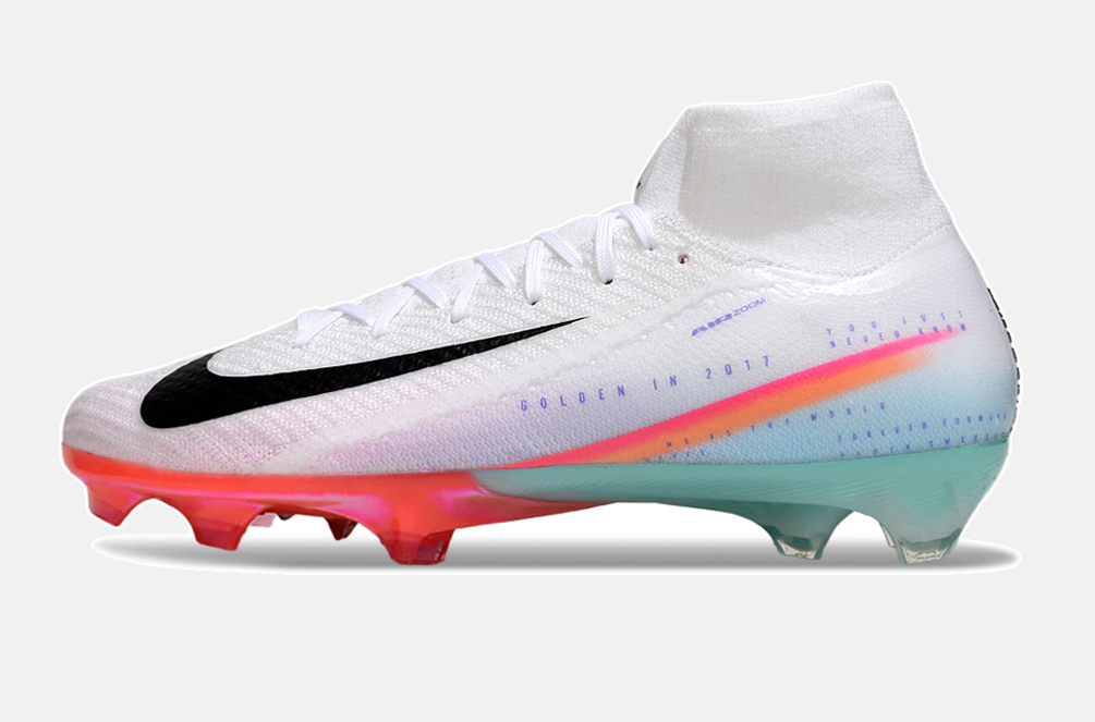 Chuteira Nike Air Zoom Mercurial Superfly 10 Sam Kerr Elite FG - Branca, Rosa e Azul - imagem 4
