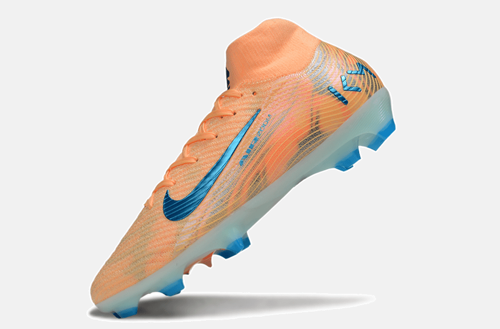 Chuteira Nike Air Zoom Mercurial Superfly 10 Elite FG - Laranja, Azul e Branca - Tevo Sports SPORT*