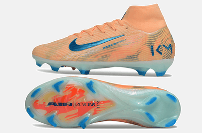 Chuteira Nike Air Zoom Mercurial Superfly 10 Elite FG - Laranja, Azul e Branca - Tevo Sports SPORT*