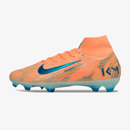 Chuteira Nike Air Zoom Mercurial Superfly 10 Elite FG - Laranja, Azul e Branca - Tevo Sports SPORT*